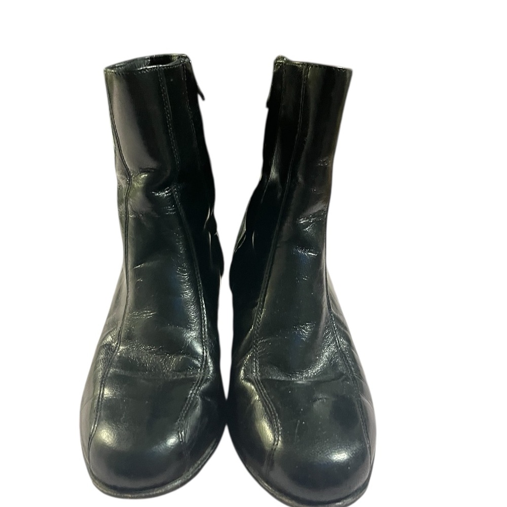 Florsheim Duke Bicycle Toe Black Leather Ankle Boots size 7 1/2 mens - Picture 12 of 13